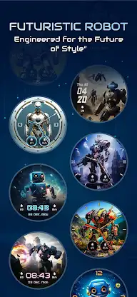 Futuristic Robot Watchface PRO screenshot 7
