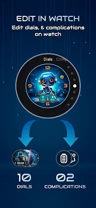 Futuristic Robot Watchface PRO screenshot 6