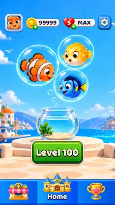 Aquarium Jam Bubble Merge screenshot 6