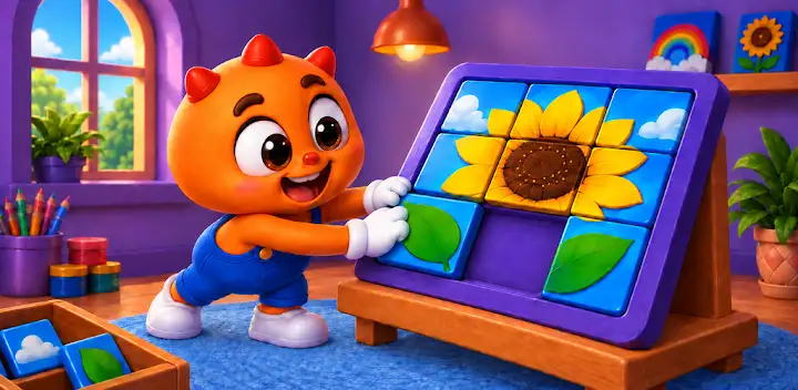 Picto Pop Slide Puzzle — Android game banner