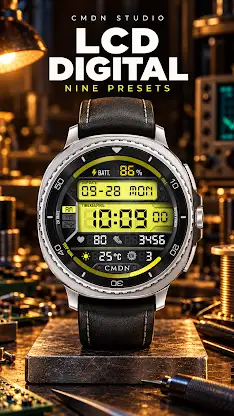 LCD Digital Watch Face screenshot 1
