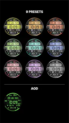 LCD Digital Watch Face screenshot 2