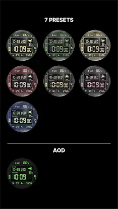 Tactical LCD Watch Face screenshot 2