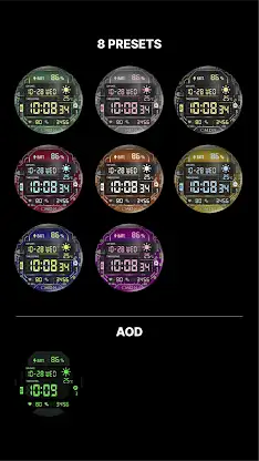 Circuit Board LCD Watch Face screenshot 2