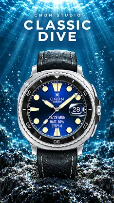 Classic Dive Watch Face screenshot 1