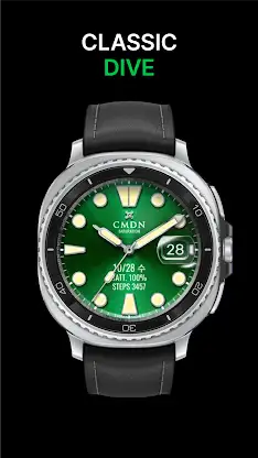 Classic Dive Watch Face screenshot 3