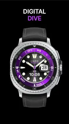 Digital Dive Watch Face Green screenshot 8