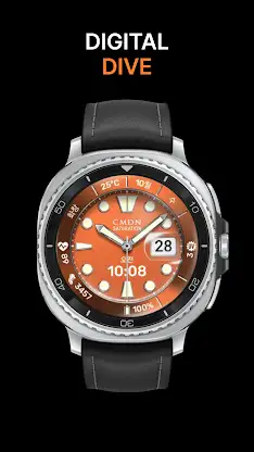 Digital Dive Watch Face Green screenshot 5