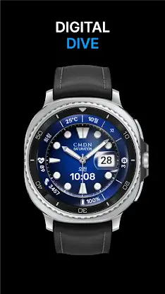 Digital Dive Watch Face Green screenshot 4