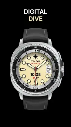 Digital Dive Watch Face White screenshot 5