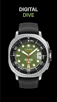 Digital Dive Watch Face White screenshot 8