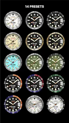 Digital Dive Watch Face White screenshot 2