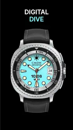 Digital Dive Watch Face White screenshot 6