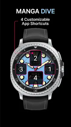 Manga Dive Watch Face screenshot 3