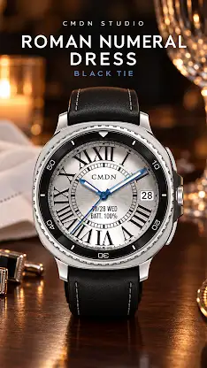 Roman Numeral Dress Watch Face screenshot 1
