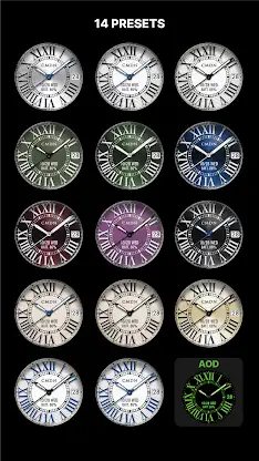Roman Numeral Dress Watch Face screenshot 2
