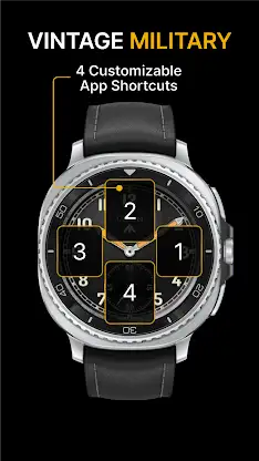 Vintage Military Watch Face 01 screenshot 3