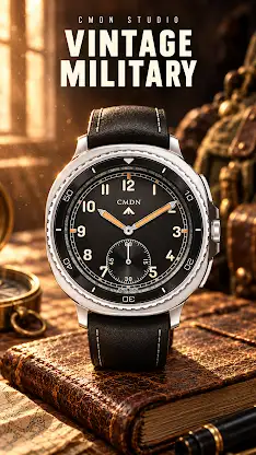 Vintage Military Watch Face 01 screenshot 1
