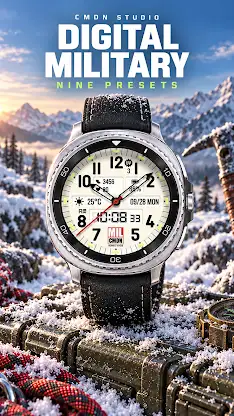 Digital Military Watch Face screenshot 1