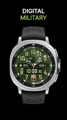 Digital Military Watch Face screenshot 3