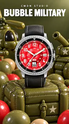 Inflated Military Watch Face screenshot 1