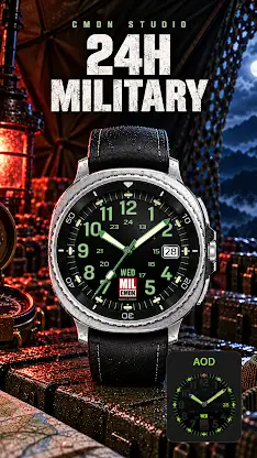 24H Military Watch Face screenshot 1
