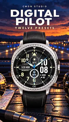 Digital Pilot Watch Face screenshot 1