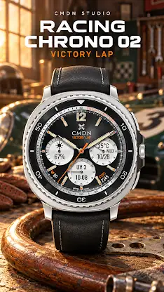 Racing Chrono Watch Face 02 screenshot 1