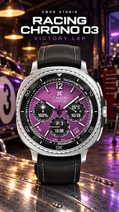 Racing Chrono Watch Face 03 screenshot 1