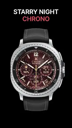 Starry Night Chrono Watch Face screenshot 6