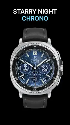 Starry Night Chrono Watch Face screenshot 7