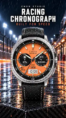 Racing Chronograph Watch Face screenshot 1