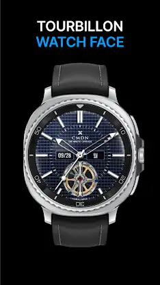 Tourbillon Watch Face Navy screenshot 3