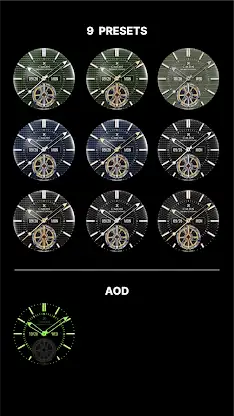 Tourbillon Watch Face Navy screenshot 2
