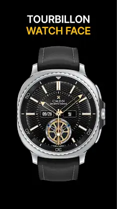 Tourbillon Watch Face Navy screenshot 5