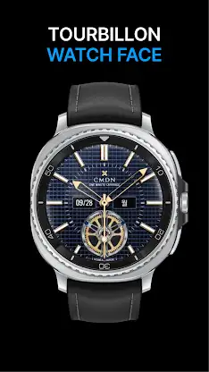 Tourbillon Watch Face Navy screenshot 7