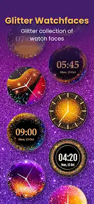 Glitter Watchfaces for Wear OS screenshot 1