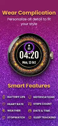 Glitter Watchfaces for Wear OS screenshot 4