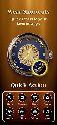 Gold Watchfaces for Smartwatch screenshot 5