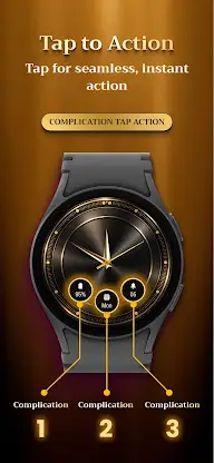 Gold Watchfaces for Smartwatch screenshot 3