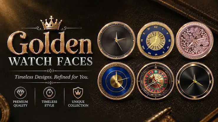 Gold Watchfaces for Smartwatch screenshot 6