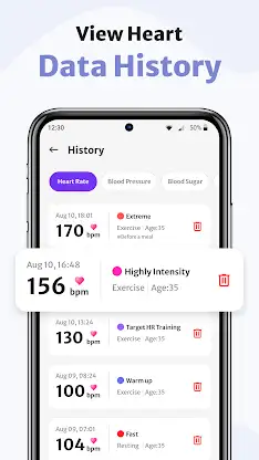 Heart Rate, BP & Sugar App screenshot 7