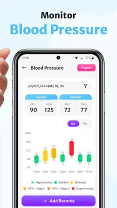 Heart Rate, BP & Sugar App screenshot 3