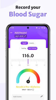 Heart Rate, BP & Sugar App screenshot 4