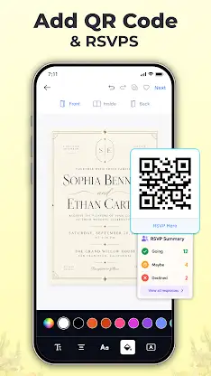Wedding Invitation Maker: RSVP screenshot 5
