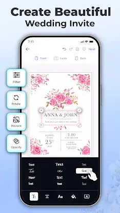 Wedding Invitation Maker: RSVP screenshot 2