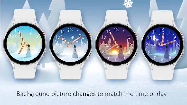 Christmas Snowman Watch Face screenshot 2