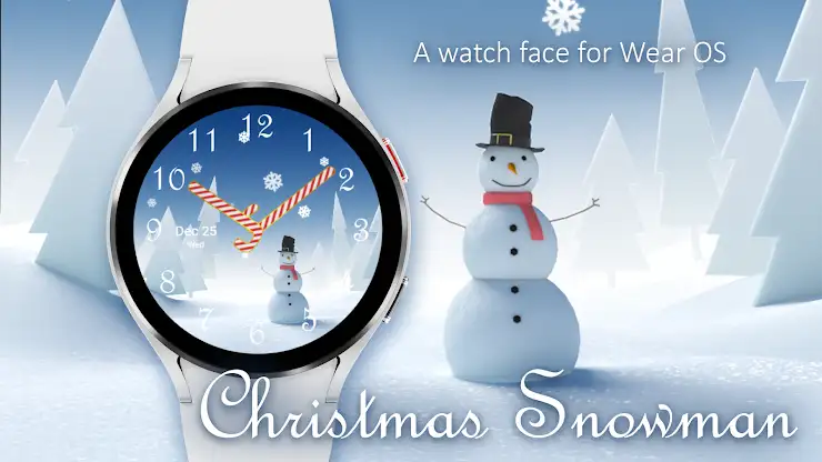 Christmas Snowman Watch Face screenshot 1