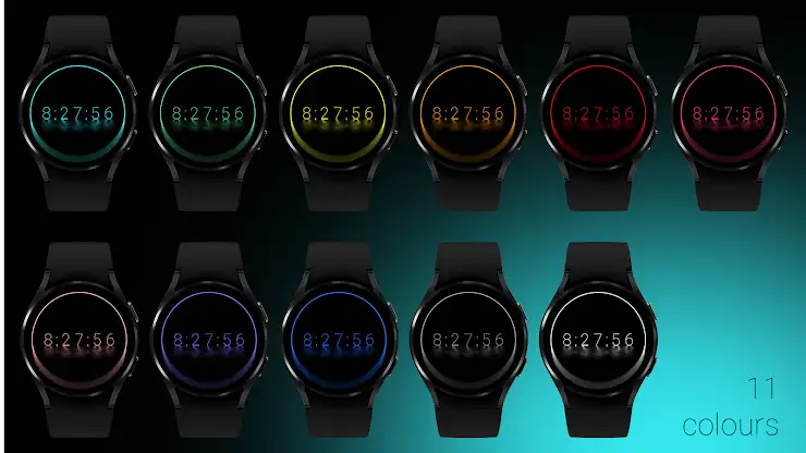 Dark Reflection Watch Face screenshot 3