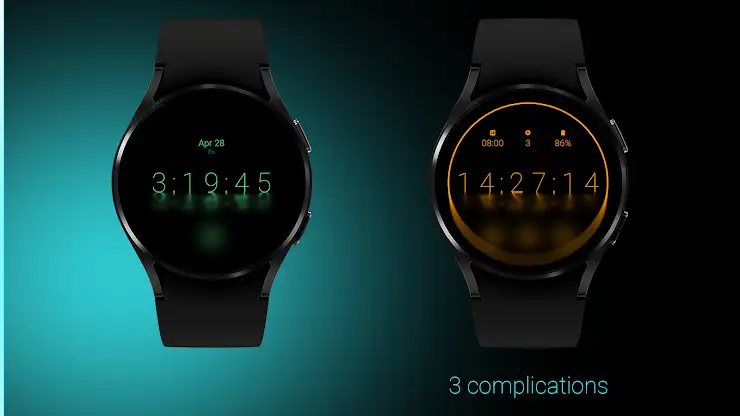 Dark Reflection Watch Face screenshot 4